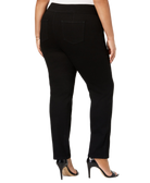 Charter Club Women Plus Pull On Stretch Straight Leg Jeans