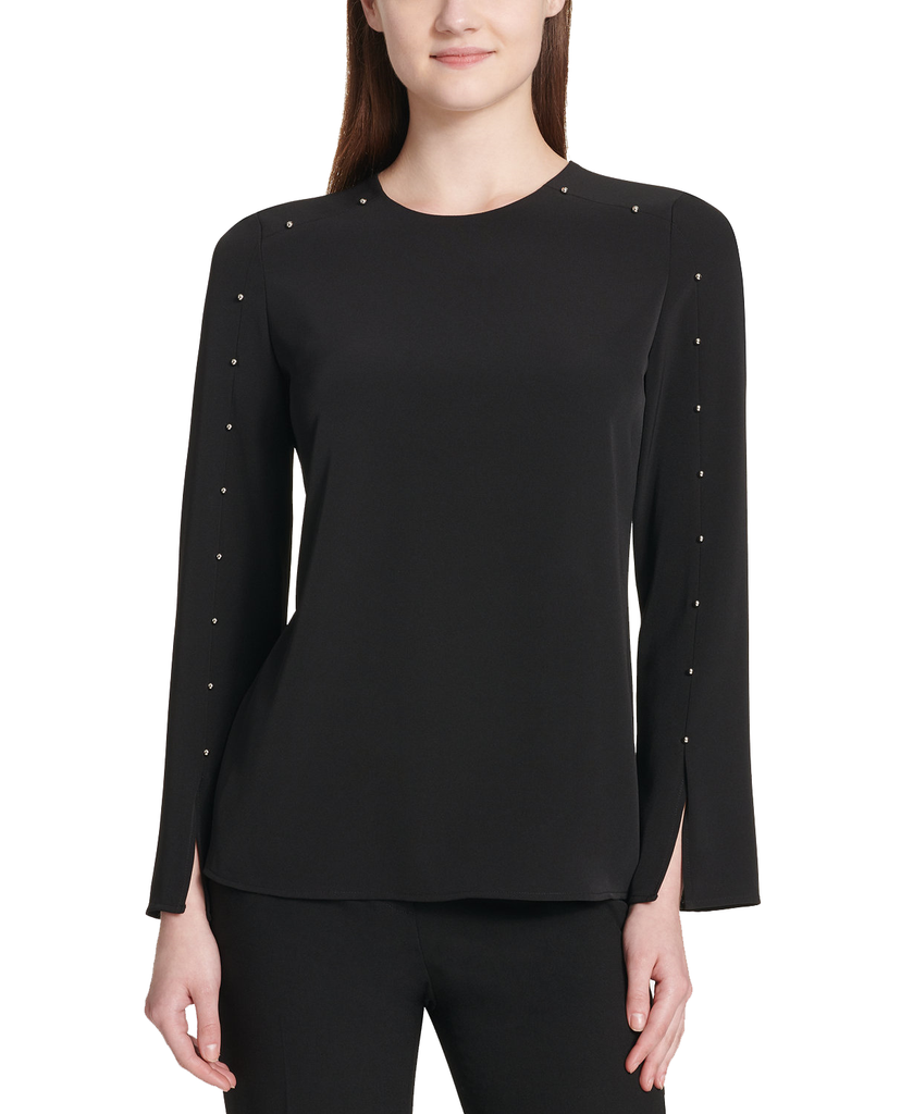 Calvin Klein Women Embellished Top Black