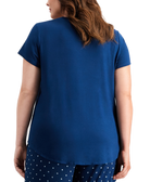 Alfani Women Plus V Neckline Pajama Top