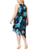 INC International Concepts Women Plus Printed Halter Midi Dress