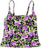 Island Escape Women Floral Tankini Purple