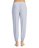DKNY Women Contrast Print Jogger Pajama Pants