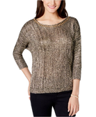 XOXO Juniors Chain Detail Sequin Pullover Sweater