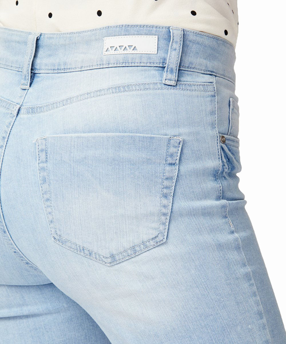 Dollhouse Women Frayed High Rise Denim Bermuda Shorts